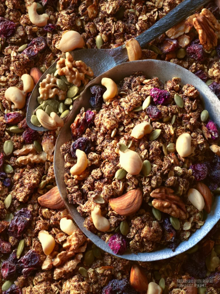 Nuts and Seeds Homemade Granola: The Best Energizing Snack