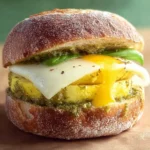Pesto Egg Sandwich with Melty Mozzarella: A Cozy Meal Prep Delight 9 Pesto Egg Sandwich with Melty Mozzarella, Meal Prep First Image