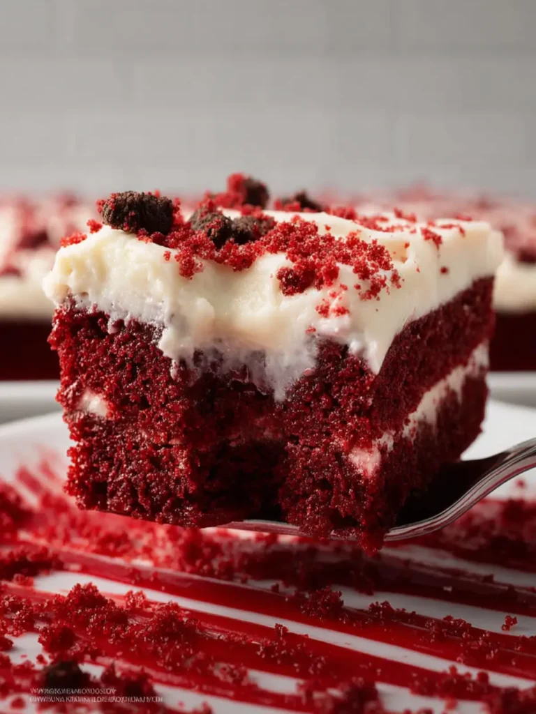 Red Velvet Poke Cake Recipe First Image