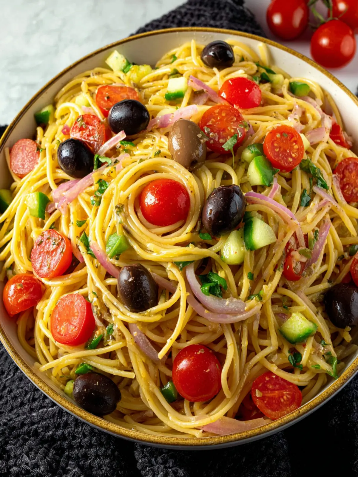 Spaghetti Salad with Italian Dressing: Irresistibly Fresh & Quick 5 Spaghetti Salad with Italian Dressing Recipe First Image