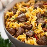 Beef Tips and Noodles First Image