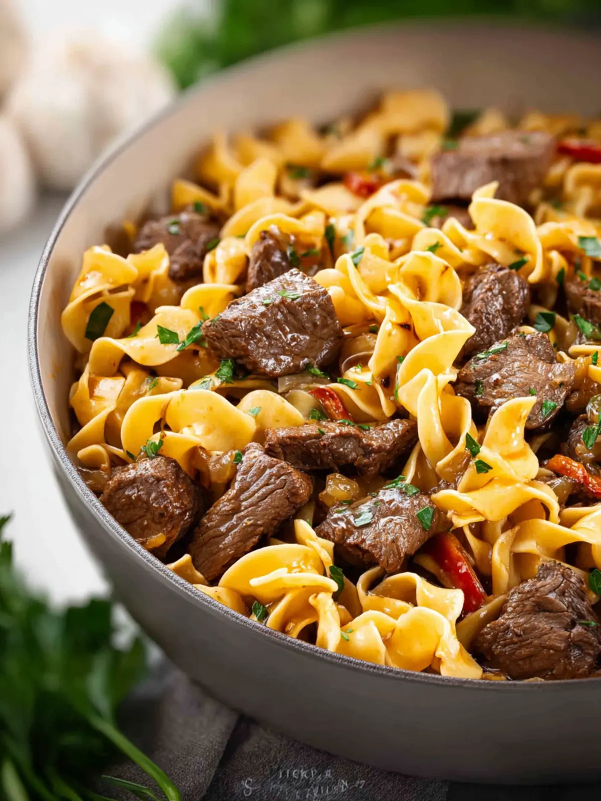 Beef Tips and Noodles First Image