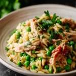 Chicken Orzo With Peas First Image