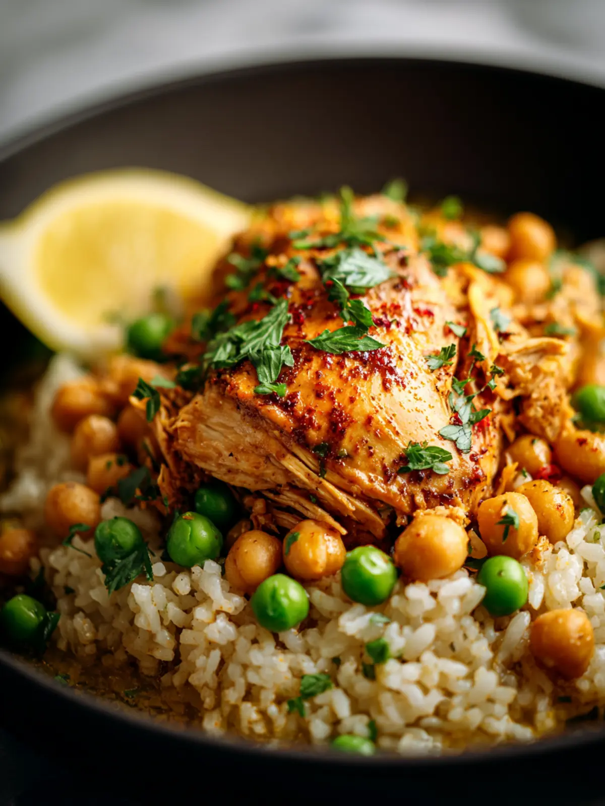 Chicken Peas And Rice Recipe First Image