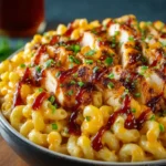 High Protein Honey BBQ Chicken Mac and Cheese You'll Crave 9 High Protein Honey BBQ Chicken Mac and Cheese First Image