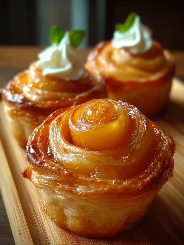 Irresistible Peach Pie Cruffins – A Summer Delight! First Image