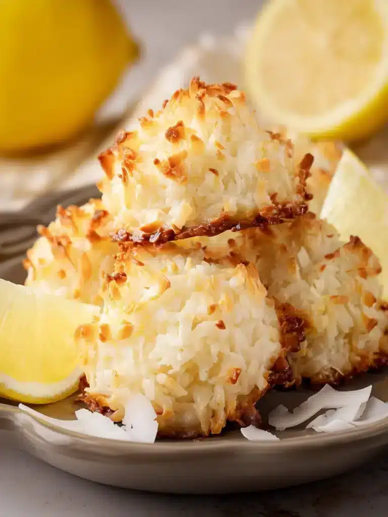 Lemon Coconut Macaroons First Image
