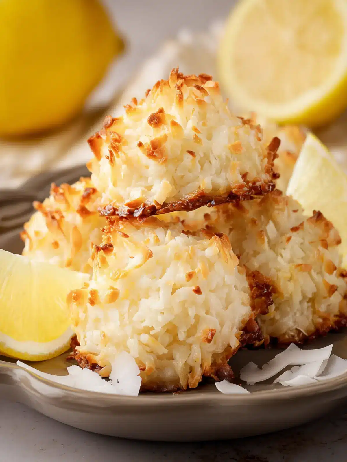 Lemon Coconut Macaroons: Irresistibly Chewy and Zesty Delights 5 Lemon Coconut Macaroons First Image