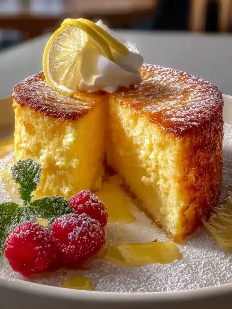 Lemon Custard Cake First Image