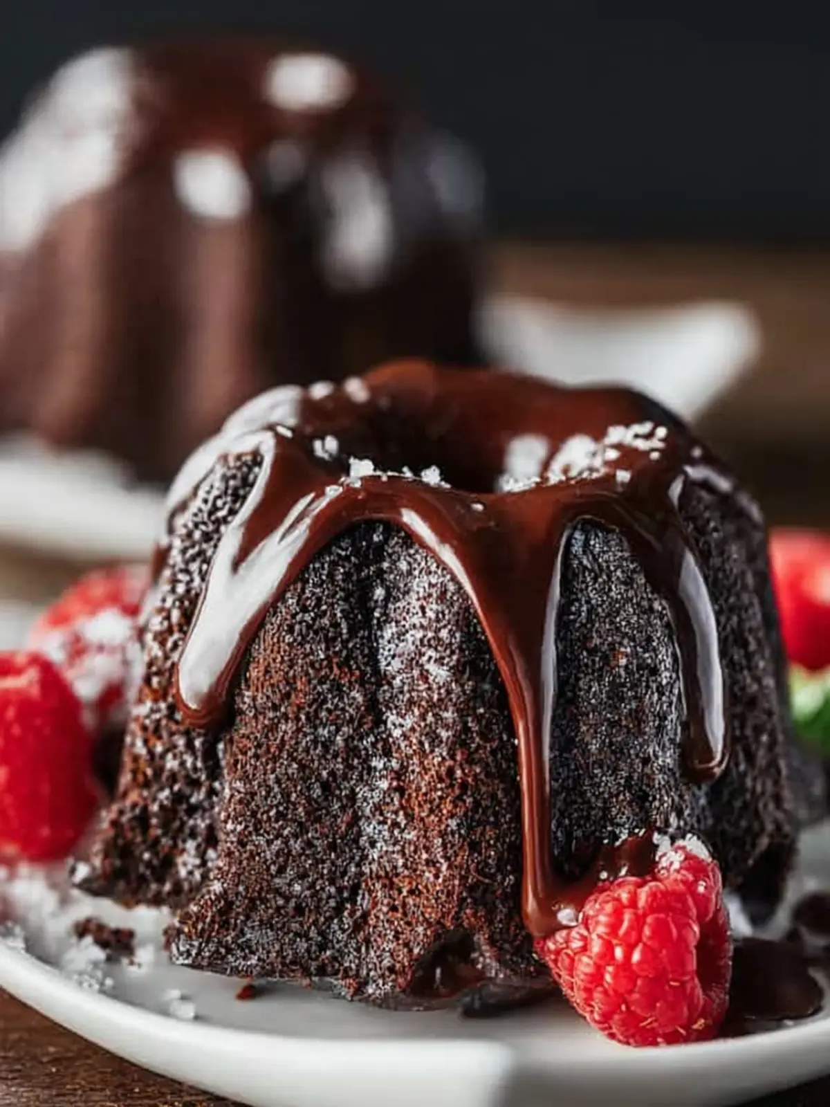 Mini Decadent Chocolate Bundt Cakes First Image