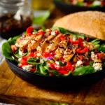 Roasted Red Pepper Chicken Salad with Balsamic Dressing First Image