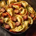 Sheet Pan Pierogies Kielbasa First Image