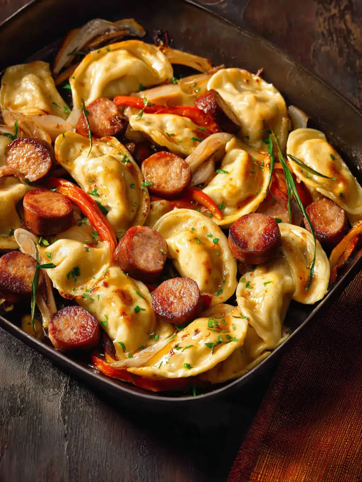 Sheet Pan Pierogies Kielbasa First Image