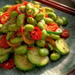 Spicy Cucumber Edamame Salad: The Best Zesty Refreshment! 9 Spicy Cucumber Edamame Salad First Image