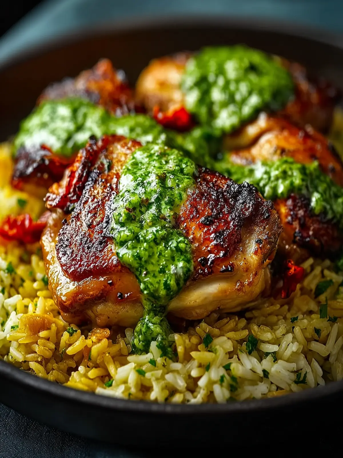 Ultimate Peruvian Chicken And Rice With Green Sauce First Image
