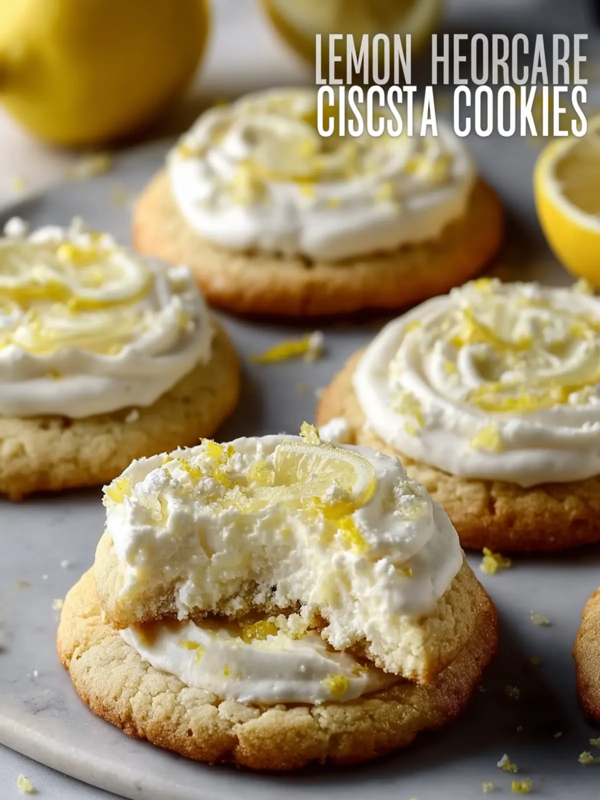 lemon cheesecake cookies with ricotta First Image