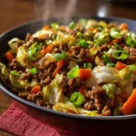 Low Carb Mongolian Ground Beef: Irresistibly Savory Cabbage Dish 9 Low Carb Mongolian Ground Beef & Cabbage First Image