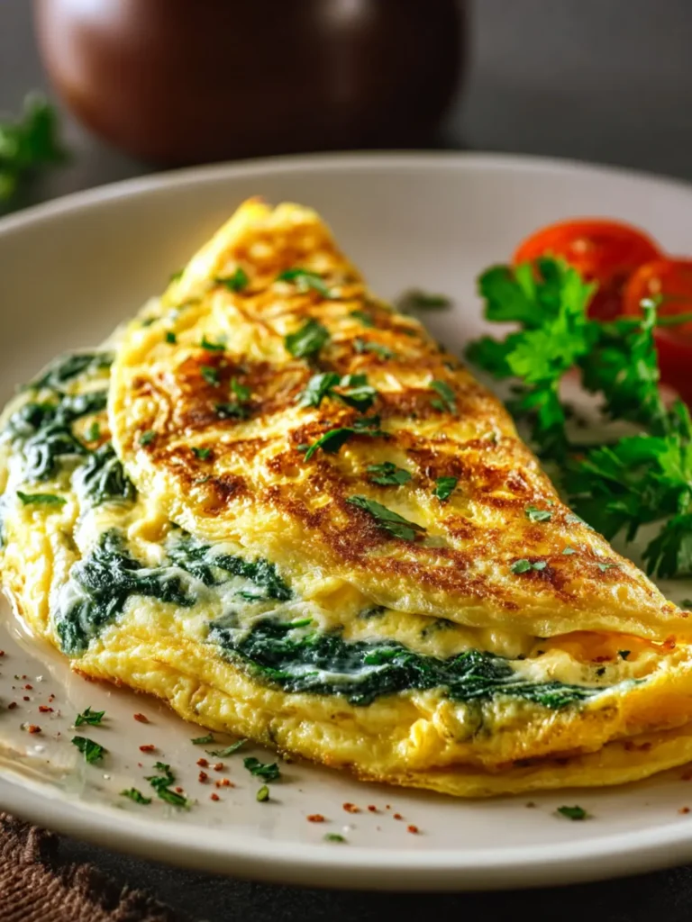 Spinach Cheese Omelette First Image