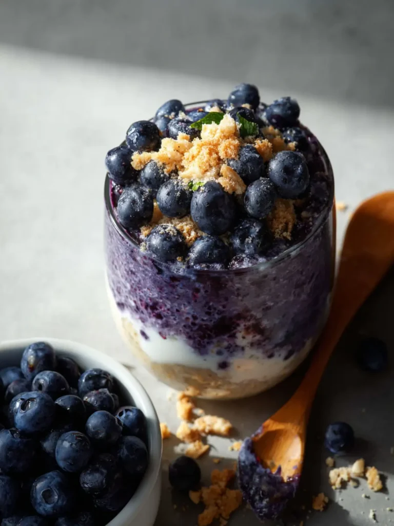blueberry muffin overnight oats First Image